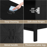 VOWNER 100-150 Gallon Fish Tank Stand with Power Outlet, Heavy Duty Aquarium Stand with Cabinet Storage for Fish Tank, Turtle Tank, Reptile Terrarium, 60" L*23.6" W Tabletop, 2200 LBS Capacity, Black VOWNER