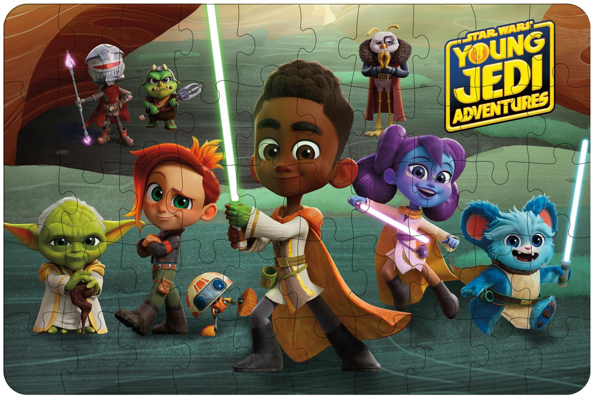 Buffalo Games - Star Wars - Young Jedi Adventures - 50 Piece Jigsaw Puzzle for Families Challenging Puzzle Perfect for Game Nights - Finished Size is Buffalo Games