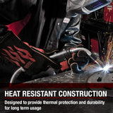 Lincoln Electric Traditional MIG/Stick Welding Gloves | 14" Lined Leather | Kevlar Stitching | K2979-ALL, Black, Red Lincoln Electric