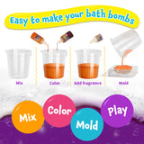 XXTOYS Bath Bombs Science Lab - Create 10 Baths Bombs, Bath Toys for Kids - Great Gifts for Girls Age 8-12, Crafts Kit for Girls, Spa Kit for Girl XX