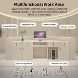 odrma Retail Counter, Arc Receptionist Desk for Beauty Salon Clothing Store Retail Counter, Office Boutique Lobby, Customized Logo No Assembly Required Ships in One Piece, with Hidden LED Lighting odrma