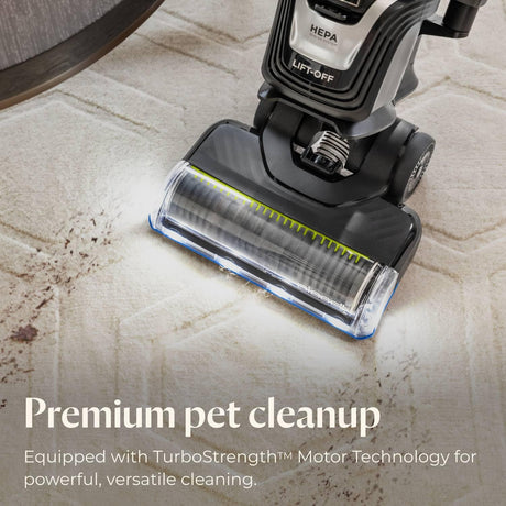 Bissell Pet Hair Eraser Turbo Lift-Off Vacuum, w/Self-Cleaning Brush Roll, HEPA Filtration, Powerful Pet Hair Pickup with TurboBrush Pivot Tool & LED-lit dusting Brush & Crevice Tool, 3774F Bissell