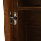 YUMIONB Bathroom Medicine Cabinet with Mirror, 19.68''D x 5.4''H Wall Mounted Round Mirror Medicine Cabinet Modern Vanity Mirror with Storage for Bathrooms, Balconies, Commerical(Walnut) YUMIONB