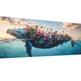 SKRYUIE 5D Large Diamond Painting Kits Whale - DIY Diamond Art Kits for Adults Animal, Full Round Drill - Crystal Embroidery Cross Stitch - Craft for Wall & Office Decor - 12x30 inch / 30x80 cm C1 SKRYUIE