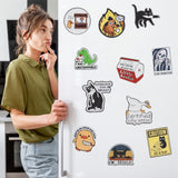 16 Pcs Funny Diamond Painting Magnets Kits,Diamonds Art Fridge Magnet Refrigerator Sticker Diamond Painting kit for Beginners Adults DIY Art Craft Gifts Home Decors (Funny) Bulerrylulu