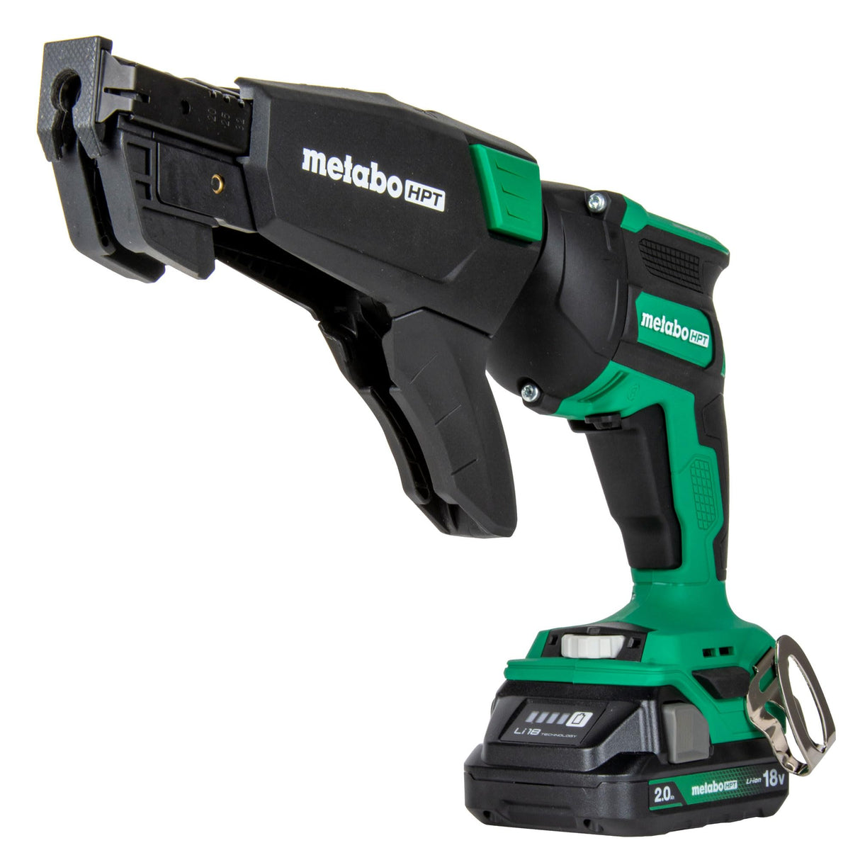 Metabo HPT Cordless 18V MultiVolt™ Drywall Screw Gun Kit | Includes Collated Screw Magazine Attachment | Includes 1-18V 2.0 Ah Battery | Lifetime Tool Warranty | W18DAQB Metabo HPT