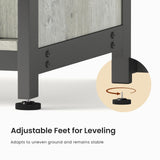 Tatub 75-90 Gallon Farmhouse Fish Tank Stand with Cabinet, Heavy Duty Metal Large Aquarium Stand for Accessories Storage, Reptile Tank Turtle Terrariums Table, 1000+ LBS Capacity, 58.9"x19.7"x32.6" H, Grey Tatub