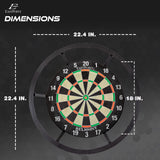 EastPoint Sports EastPoint Blacklight Dartboard - Official Size Bristle Dartboard with Glowing Segments and Dart Flights EastPoint Sports