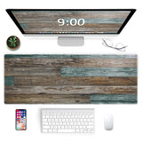 Galdas Gaming Mouse Pad Vintage Wood Grain Pattern XXL XL Large Mouse Pad Mat Long Extended Mousepad Desk Pad Non-Slip Rubber Mice Pads Stitched Edges Thin Pad (31.5x11.8x0.12Inch) Galdas