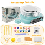 Pottery Wheel for Kids: Complete Pottery Painting Kit for Beginners - Adjustable Speed & Detachable Turntable - Pottery Tools and Art Supplies - Crafts Kits for 6 7 8 9 10 11 12 Year Old Girls & Boys Sockenear