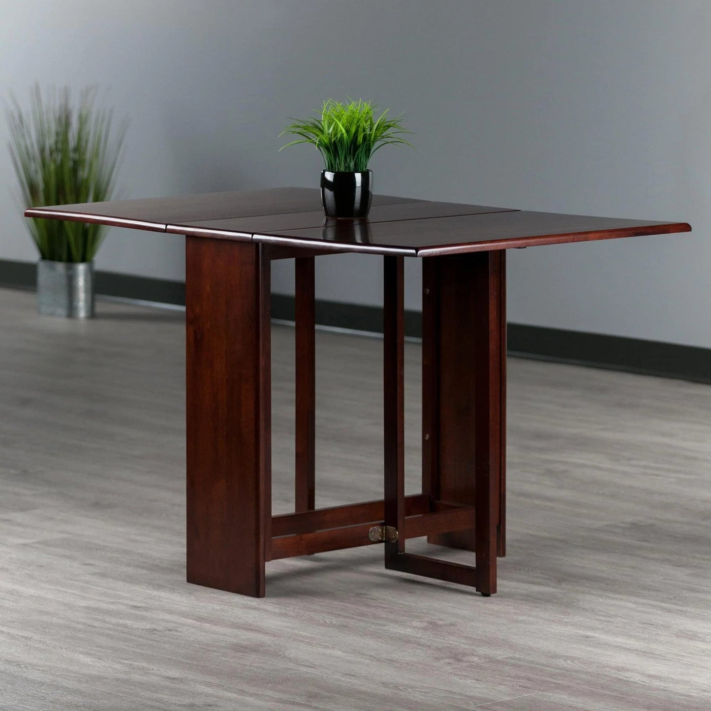 Winsome Wood Clara Dining Table, Walnut - WoodArtSupply