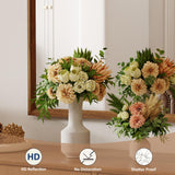 WEER Walnut Bathroom Mirror 24x36 Inch, Walnut Wood Grain Framed Mirror, Rectangle Wall Mounted Bathroom Vanity Mirror with Tempered Glass, Hangs Vertically or Horizontally, Anti-Rust WEER