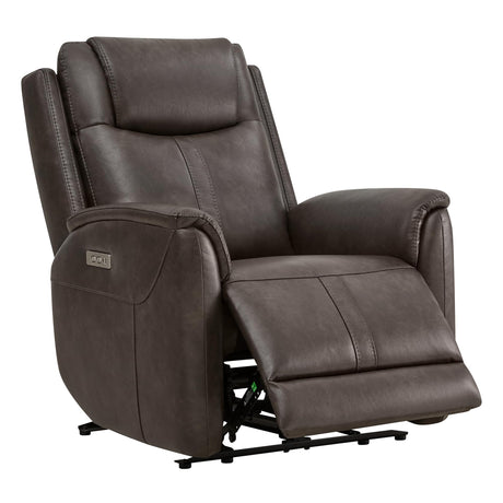 CHITA Super Zero Gravity Power Recliner Chair for Adults, Electric Faux Leather Recliner with USB & Type-C Charging Ports for Living Room, Bedroom & Home Theater Relaxation, Chocolate CHITA
