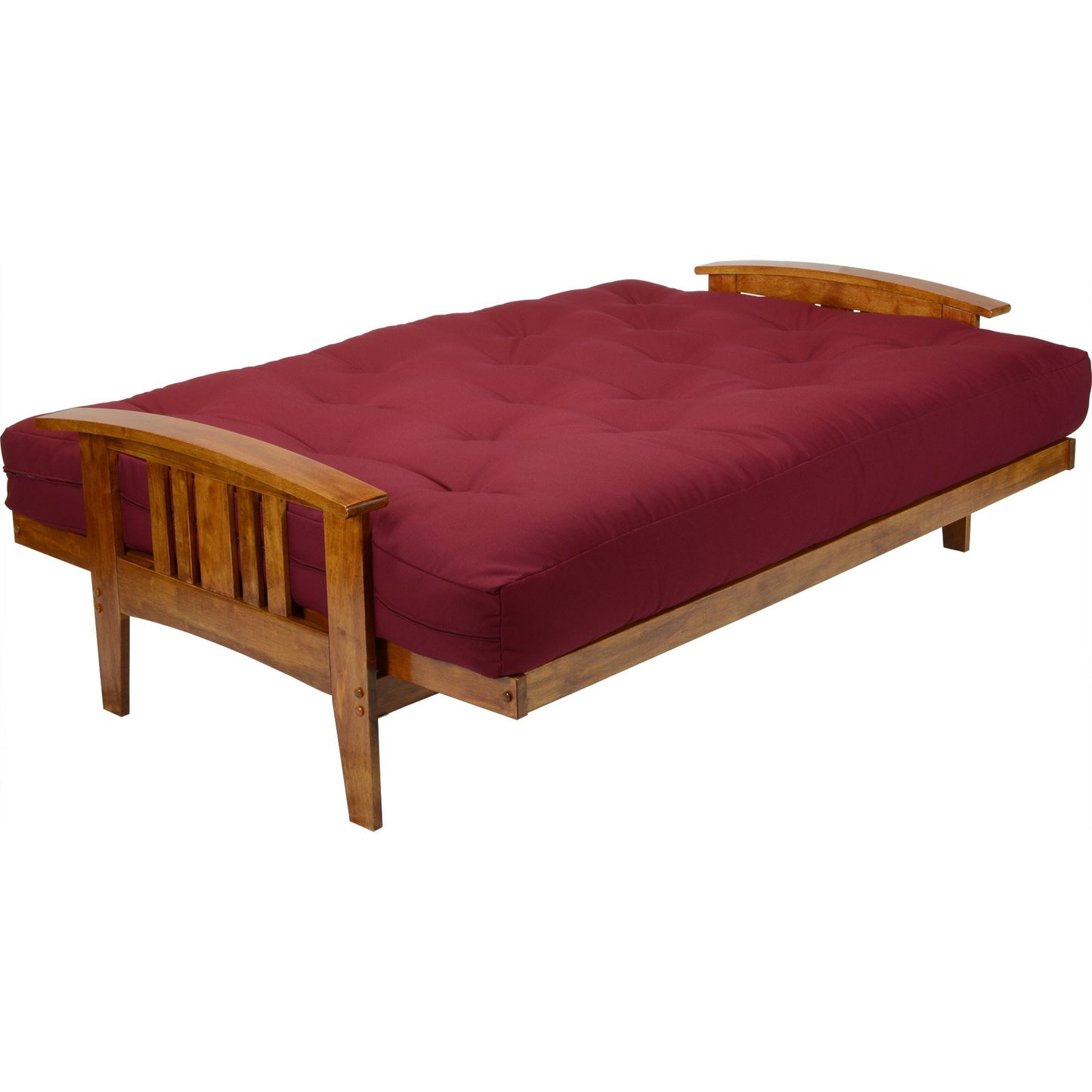 Nirvana Futons Westfield Futon Frame - Queen Size (Frame Only), Solid Hardwood in Heritage Finish