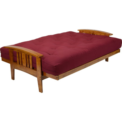 Nirvana Futons Westfield Futon Frame - Queen Size (Frame Only), Solid Hardwood in Heritage Finish