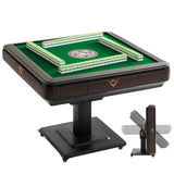 KIMOHOME Automatic Mahjong Table Foldable 44mm Tiles with Wheel with 2 Sets of Numbered Tiles (Blue & Green) Suitable for 152 Tiles Chinese, Filipino and American Style Mah Jong KIMOHOME
