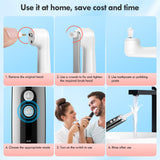 Pelzzle Rechargeable Tooth Polisher Kit for Daily Cleaning, Whitening and Polishing, Electric Dental Teeth Polisher with LED Light, 5 Brush Heads, 5 Speed Modes, Waterproof Pelzzle
