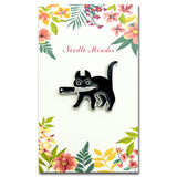 Black Cat Magnetic Needle Minder for Cross Stitch – Strong Needlepoint Holder, Embroidery Sewing Magnet – Secure & Decorative Needle Minders for Stitching & Crafting (Cat) Amesuspes