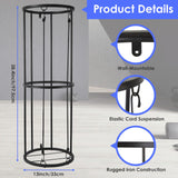 URMMIY Garage Ball Storage Rack - Wall-Mounted Vertical Ball Holder for Basketball, Soccer, Volleyball, Football - Space-Saving Sports Organizer for Garage, Home, Basement, Kids' Room, Outdoor Use URMMIY