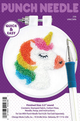 Design Works Crafts Punch Needle Kit, Unicorn DesignWorks Ink