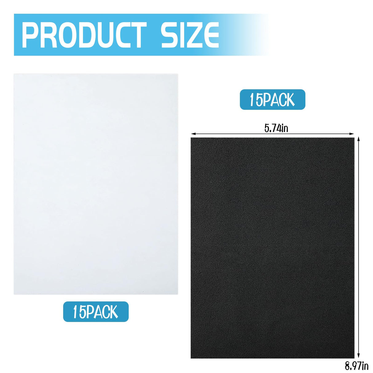 30 Pcs 3mm Thick Embroidery Foam 6 x 9 Inch EVA Foam Sheets High Density 3D Embroidery Craft Foam for 3D Embroidery Arts Crafts DIY Projects Hand Sewing Quilting Hats Cosplay Costumes CIEOVO