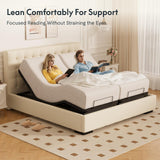 FLEXISPOT Split King Adjustable Bed Frame Base–Zero Gravity & Soothing Massage,Memory Positions,Whisper-Quiet Motor,Quick Assembly,Adjustable Legs,Under-Bed Light & Wireless Remote,750 lbs FLEXISPOT