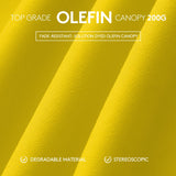 JEAREY 10ft Olefin Patio Umbrellas Outdoor Umbrella with Auto Tilt Crank System,Market Table Umbrella 8 Sturdy Ribs UV Protection Fade-Resistant for Pool Deck Garden Backyard,Yellow JEAREY