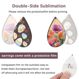 126 pcs Sublimation Earring Blanks Bulk Double-Sided MDF 42 pcs Wood Blank Sublimation Earring with 42 Earring Hooks and 42 Jump Rings for Sublimation Earrings Printing AiDiYGECO