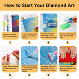 TISHIRON New York City Skyline Diamond Art, Statue of Liberty Diamond Art Kits for Adults, New York City Diamond Painting Round Drill Art Craft Kits for Home Wall Decor Gifts 12X16 Inch TISHIRON