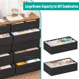 VASICAR Dresser for Bedroom with 12 Drawers, Tall Fabric Drawer Dresser, Compact Chest of Drawers for Closet, Nursery, Bedside, Living Room, Laundry, Entryway, Hallway VASICAR