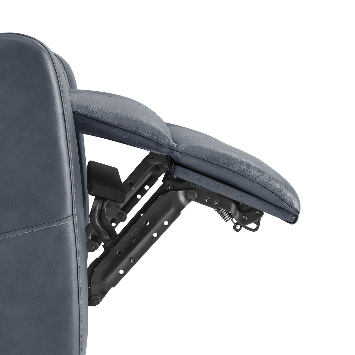 Watson & Whitely Genuine Leather Power Recliner Chairs for Adults, Lay Flat Recliner with Power Headrest, USB Ports and Cup Holders, Electric Reclining Sofa for Living Room, Bedroom, Navy Watson & Whitely