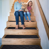 Stair Treads for Wooden Steps 15pcs - 8x30in Carpet Stairs Runner Indoor Non-Slip Stair Mats for Kids Elders and Pets Gmonby