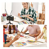 Wooden Oval-Shaped Artist Painting Palette with Thumb Hole - Oil Paint Palette for Watercolor & Oil Paint DIY Art Craft Painting Aeaocvo