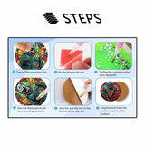 MBNTJHT 8 Pcs Halloween Diamond Art Coasters Kits with Cork Base, Horror Movie Diamond Painting Coasters with Holder, DIY Drink Coaster Art Crafts Supplies for Home Decor 4X4 Inch. MBNTJHT