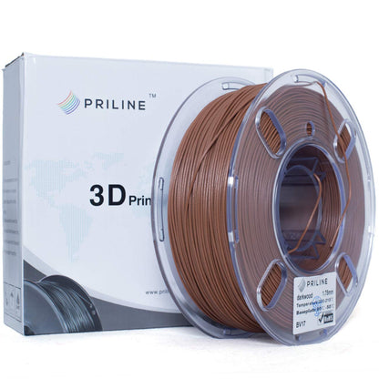 PRILINE Wood Filament 1.75 3D Printer Filament, Dimensional Accuracy +/- 0.03 mm, 1kg Spool - WoodArtSupply