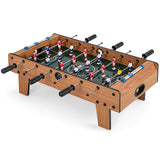 Giantex Foosball Table, 27in Mini Football Table Game w/ 2 Footballs, Score Keepers, ASTM Certification, Wood Soccer Table Top for Kids, Family Night, Parties, Game Rooms (Natural) Giantex
