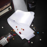 12 Pieces Blank Satin Sashes Plain Sashes Party Accessory for Graduation Wedding Party DIY Supplies(White) Patelai