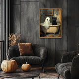 DAZZLEDOTS Halloween Diamond Art Kits for Adults, Ghost Black Cat Diamond Painting Kits for Beginner, DIY Gem Art and Craft Paint by Diamonds Home Wall Decor 12X16Inch DAZZLEDOTS