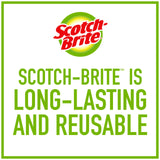 Scotch-Brite Non-Scratch Advanced Soap Control Dish Brush, Dish Scrub Brush, Control Soap With A Button, Long Lasting & Reusable, Dish Scrubber Brush Scotch-Brite