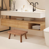 JUJIAFU Wooden Step Stool Anti-Slip Step Stools for Adults Heavy Duty Stepping Stool Kitchen Step Stool for Adults One Step Stool for Office, Bedroom, Garden, Bathroom (6.3" High) JUJIAFU