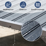 OC Orange-Casual 10x14 FT Patio All-Iron Gazebo,Hard Top Lean to Gazebo Pergola with Roof, Wall Mounted Heavy Duty Awnings, for Outdoor, Backyard, Deck OC Orange-Casual