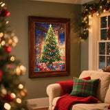 cviokrdu Christmas Paint by Numbers Kit for Adults - Christmas Adult Paint by Number Kits on Canvas, DIY Tree Oil Painting for Gift Home Wall Decor (16x20inch) cviokrdu