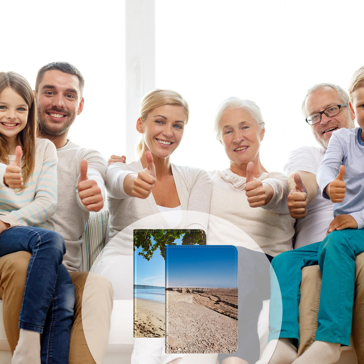 Yeaqee 8 Pcs Sublimation Passport Holder Covers PU Leather Heat Transfer Card Travel Wallet DIY Blank Holder Cover for Passport Business Cards Credit Cards (White) Yeaqee