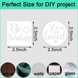 2.5 inch Inspirational Word Stencils, 20 PCS Motivational Stencils Reusable Mylar Template Inspirational Quotes Stencils for Painting on Wood Wall Home Decor Doflyok