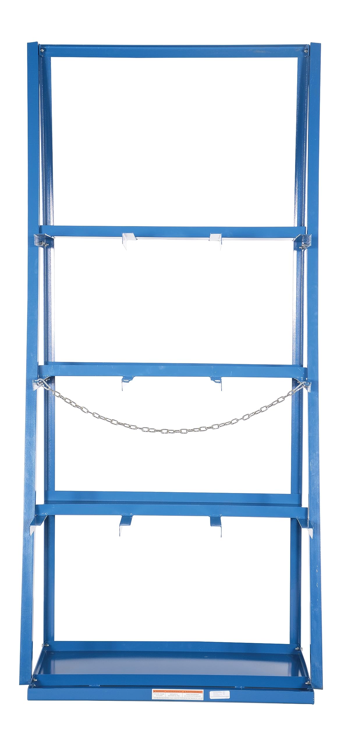 Vestil VBR-9 Steel Vertical Bar Rack 39.375 x 24.125 x 84 3,000 Lb. Capacity Blue Vestil