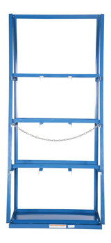 Vestil VBR-9 Steel Vertical Bar Rack 39.375 x 24.125 x 84 3,000 Lb. Capacity Blue Vestil