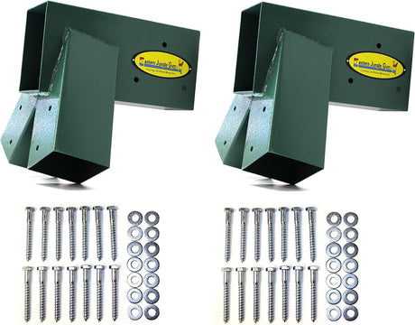 Eastern Jungle Gym Easy 1-2-3 A-Frame 2 Brackets for Swing Set with All Mounting Hardware, Green Eastern Jungle Gym