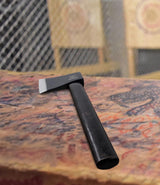 WICING 16" Throwing Axes for Axe Throwing Competitions, 1065 High Manganese Steel and Hickory Wood Handle Throwing Hatchet with Nylon Sheath WICING