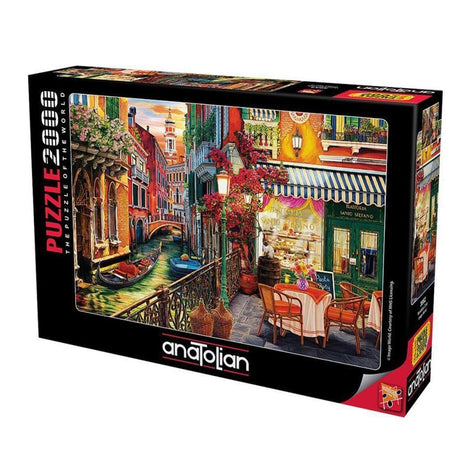 Anatolian Puzzle - Venetian Cafe - 2000 Piece Jigsaw Puzzle #3952, Multicolor Anatolian