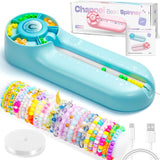 Caydo Bead Spinner with Bead Board, G1 Electric Channel Bracelet Jewelry Spinner Kit for Bracelets Designing and Making, Suitable for Pony Beads, Seed Beads, Round Glass Beads Caydo